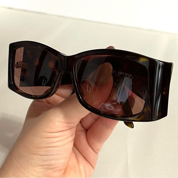 Christian Dior Women’s Y2K Sunglasses DIORRAIN 2 Brown Gold Rain Drop Ge… - Picture 13 of 13